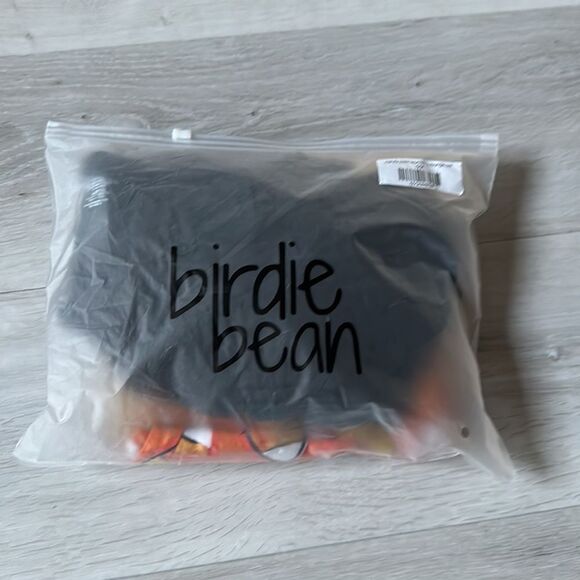 BIRDIE BEAN‎ CANDY CORN WOMEN'S LOUNGE SET BLACK/ORANGE S NWT IN PKG - Picture 4 of 6
